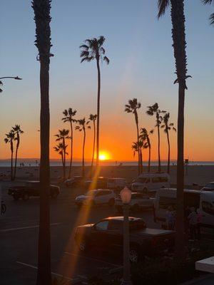 Beautiful sunset from patio!