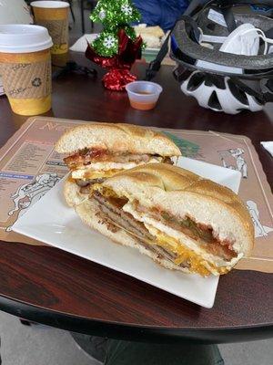 Fat Pat breakfast sandwich--life-changing!