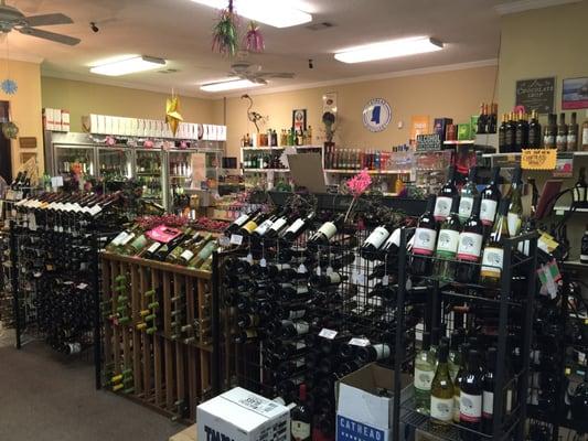 Small but approachable wine selection