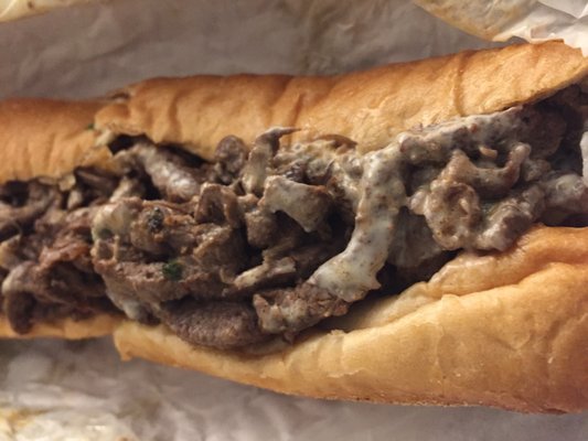 More like a steak sandwich, not a regular shawarma wrap.