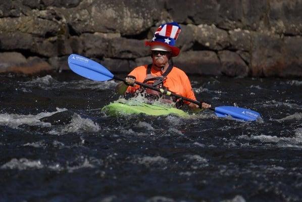 Smart, funny, and yes - patriotic Trip Leader Don Harris keeping it fun!