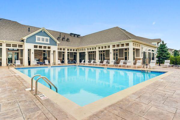 Sparkling Pool and Sundeck