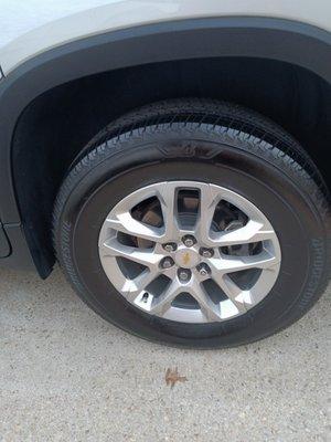 Cleaning of wheels and tire shine