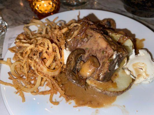 Short Rib Stuffed Russet Potato