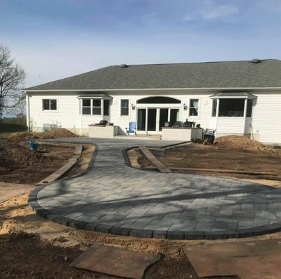 hardscaping - patio and walkway