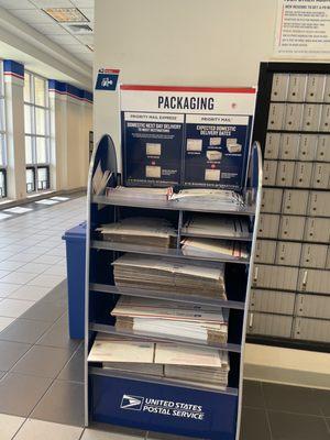 Free packing for priority mail