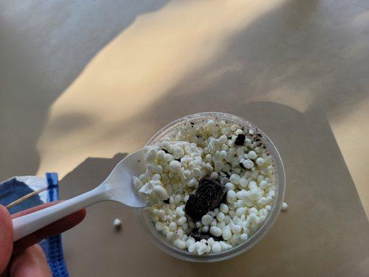 Dippin Dots at the Sacramento Zoo. Oreo style....YUM!