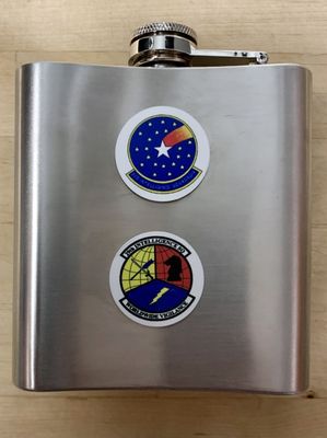 Flask I brought in to add unit patches to--the other side already had a badge!