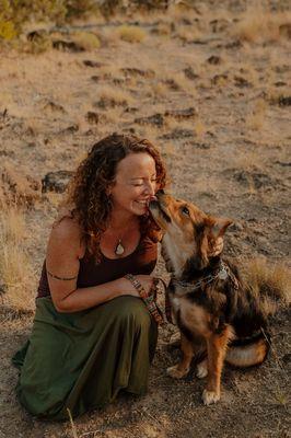 Me and my rescue pup, Ruby. She has come such a long way!