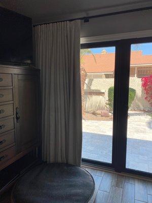 Hector installed these wonderful drapes and some blinds in another area. They look so amazing and he was so nice and had a great attitude.