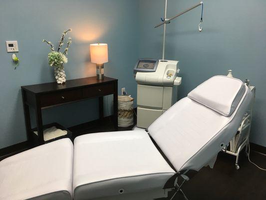 Laser treatment room.