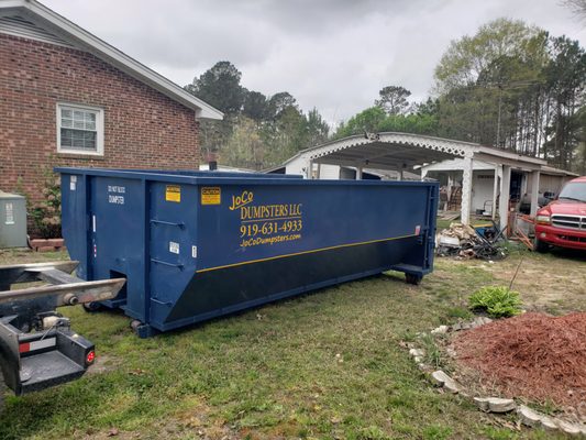 Do you need help loading your dumpster? We offer "We Fill" Services. Quotes available upon request.