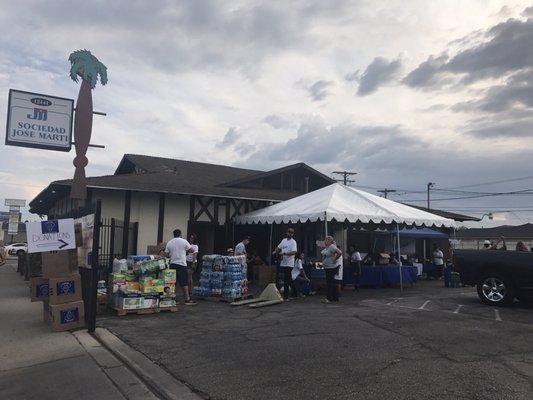 Sending needed supplies to hurricane victims with Yasiel Puigs Wild Horse Foundation