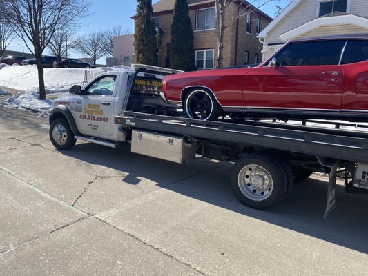 Towing old vehicles