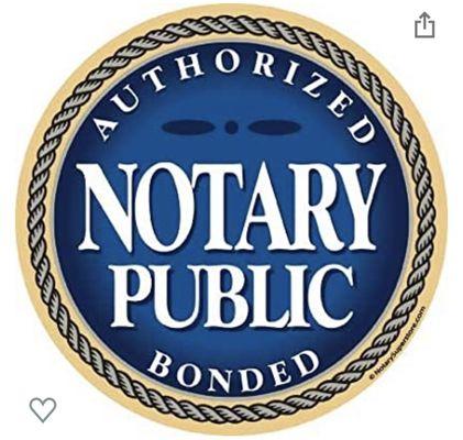 Authorized and bonded Notary Public