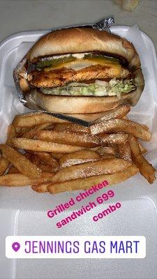 Grilled chicken sandwich