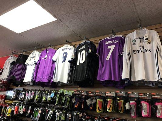 Variety of Real Madrid apparel :-)