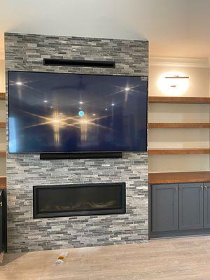 Our Tv/Home theater Division has been doing such an amazing job! Here is a couple of recent installs from our team!