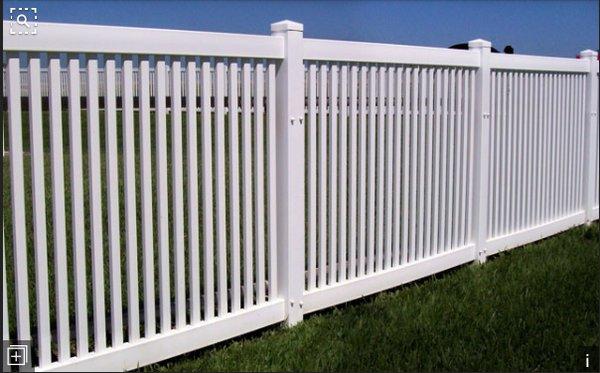 Vinyl fence by Mid-State Fence