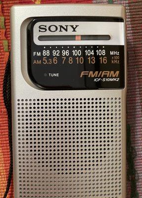 My old school portable radio operates on two AA batteries. Posted 11/27/20