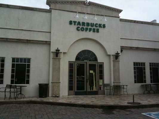 Front of the Starbucks