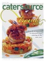 Soiree on the cover of Catersource magazine