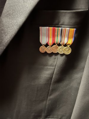 Official miniature medals for US military.