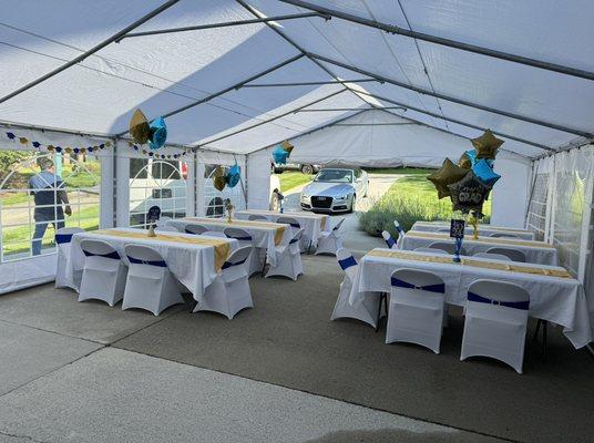 The creative way to make your event unforgettable. This is one of our beautiful tents. Text us or call us for more  information,thank you!!