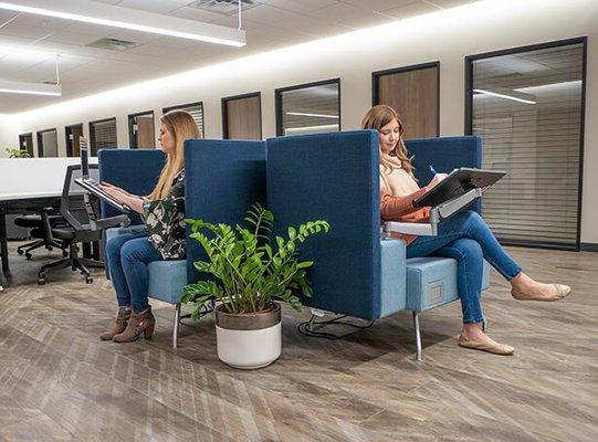 Soft Seating in CoWorking Area