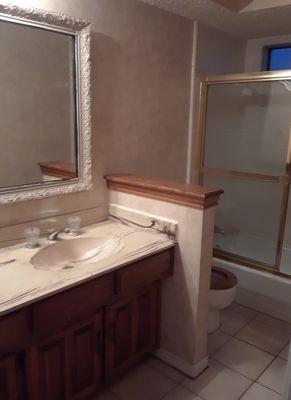 Bathroom upon completion