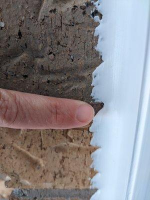 WHY would you smear the caulk into the brick like this?