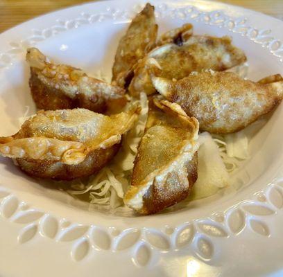 Pork Dumpling - Deep fried pork dumpling with Dipping Sauce.