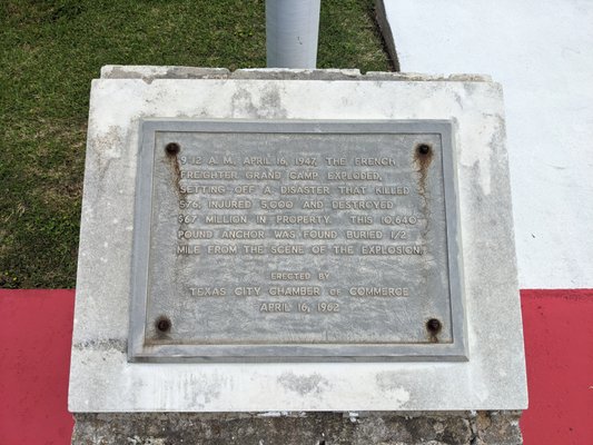 Anchor Park Historical Marker, Texas City