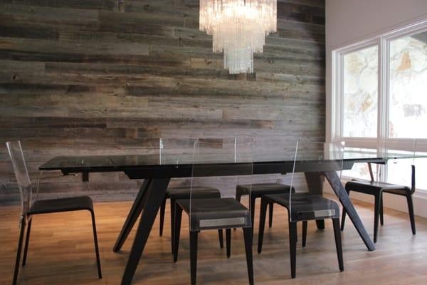 Reclaimed Wood - Gray Barn Wood Feature Wall