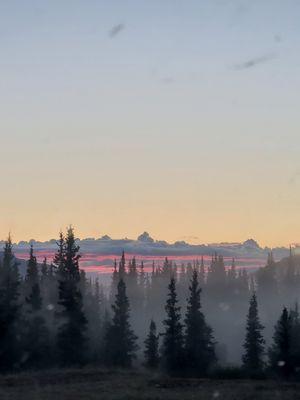 Fog on the horizon.