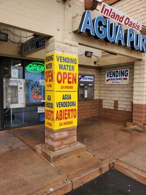 Vending Water OPEN 24 Hours