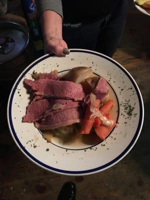 Corned Beef Cabbage on St. Patrick's Day !