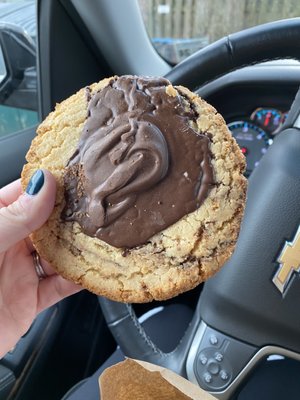 Almost like a softer biscotti with a fudge swirl, with a dollop of fudge on top. My sons liked it. I like the sweeter stuff.