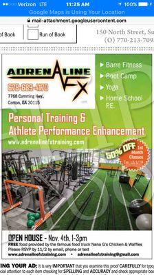 Great equipment & our group training is limited to 8 in a class