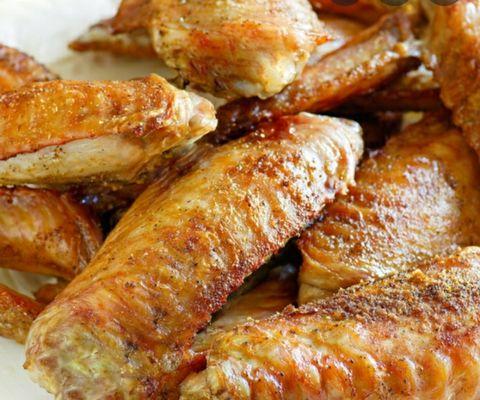 Fried turkey wings