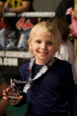 Natalee victorious at NAGA (n. American Grappling Assoc.)