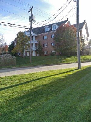 View of our building from the side as you approach it from RT 3A.