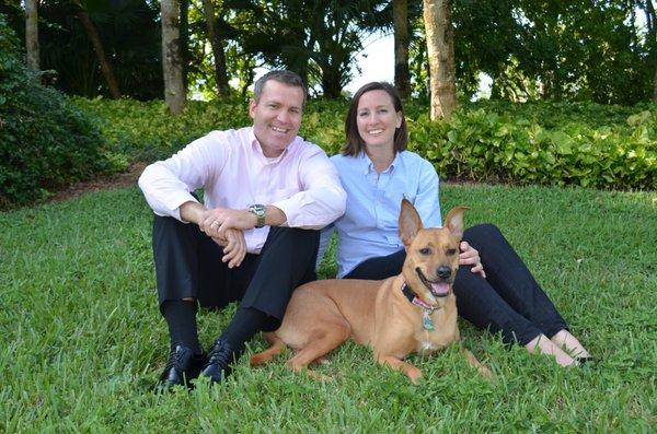 Owner Matt Nance, along with his wife Casey and their pup Mika.