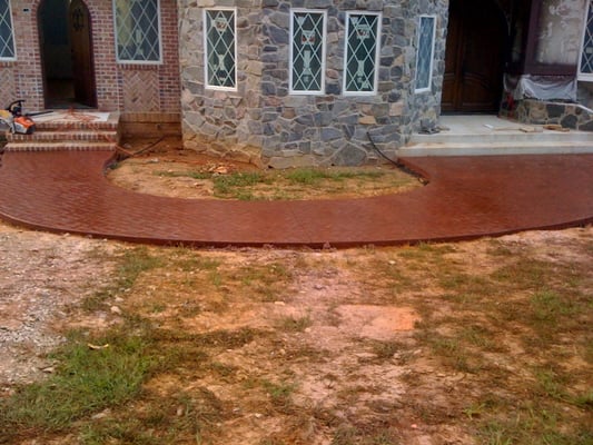 Stamped concrete