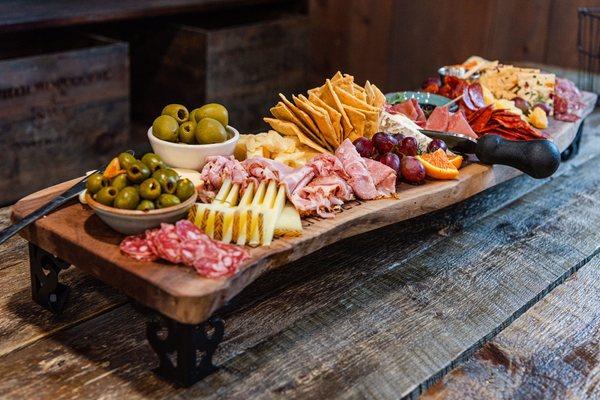 Charcuterie boards for a crowd.