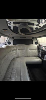 Inside limo