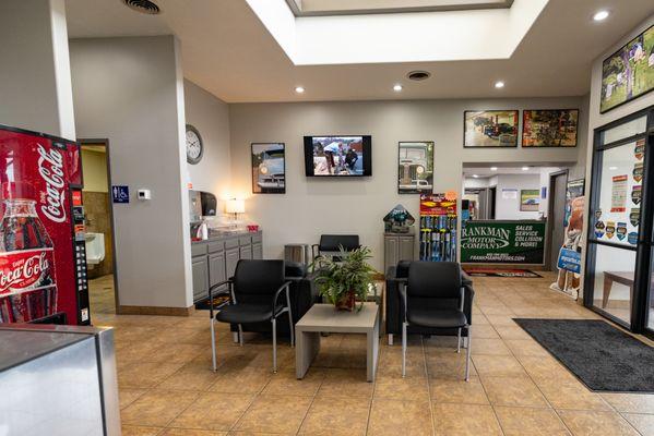 Freshly Remodeled Service Waiting Room!