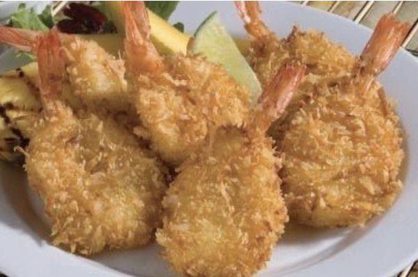 Full Size Dinner Baskets.   Including Coconut Shrimp, Fresh Haddock Fish & Chips, Chicken Tenders & More.  See our menu for full selection.