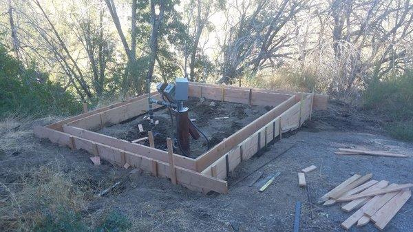 Concrete footing and stem wall forms