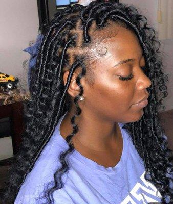 Goddess faux locs